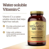 Solgar - Vitamina C 500 mg, 250 Cápsulas Vegetales - Apoya la Salud Cardiovascular