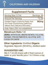 California y valeriana Tintura alcohol-free