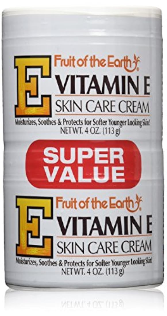 Fruta de la Tierra vitamin-e Crema 4 Oz. + 4 oz. Jar (, 6 unidades)
