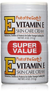 Fruta de la Tierra vitamin-e Crema 4 Oz. + 4 oz. Jar (, 6 unidades)