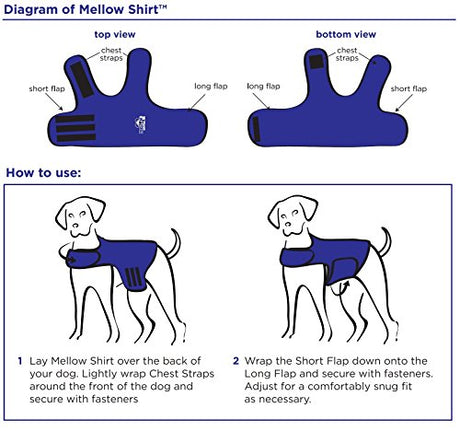 Camisa Mellow Shirt para calmar la ansiedad de perros