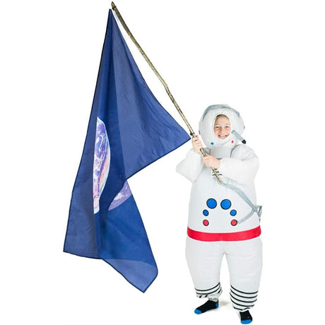 Disfraces de hombre espacial inflable blanco talla única