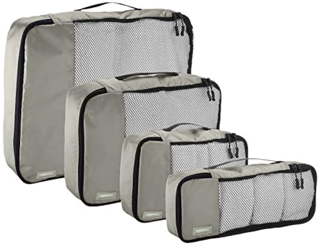 AmazonBasics Juego de 4 cubos de embalaje