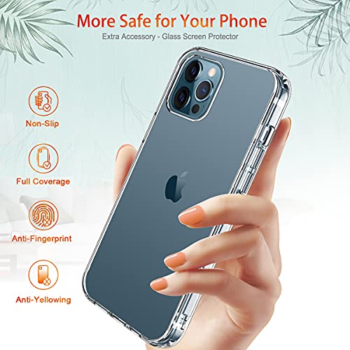 GiiKa Para 12 Pro Max caso con protector de pantalla
