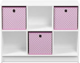 Estantería de Cubos Furinno, 3x2, con Cajas de Almacenaje