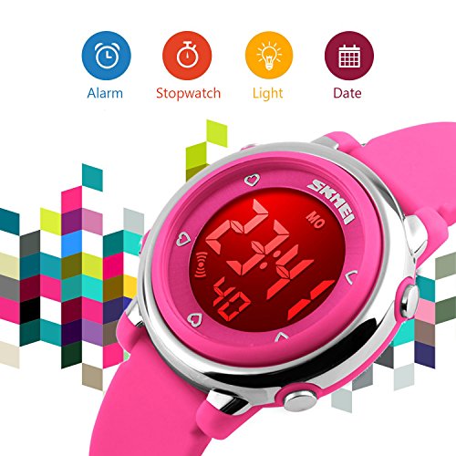 Reloj digital a prueba de agua para niñas