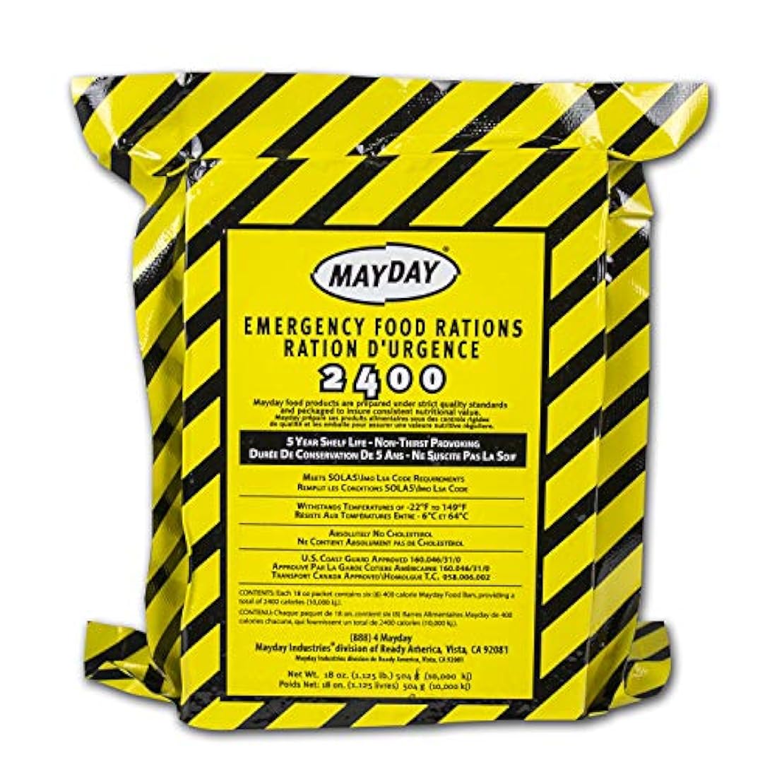 Ready America 70380 kit de emergencia Essentials, para 4 personas, mochila para 3 días