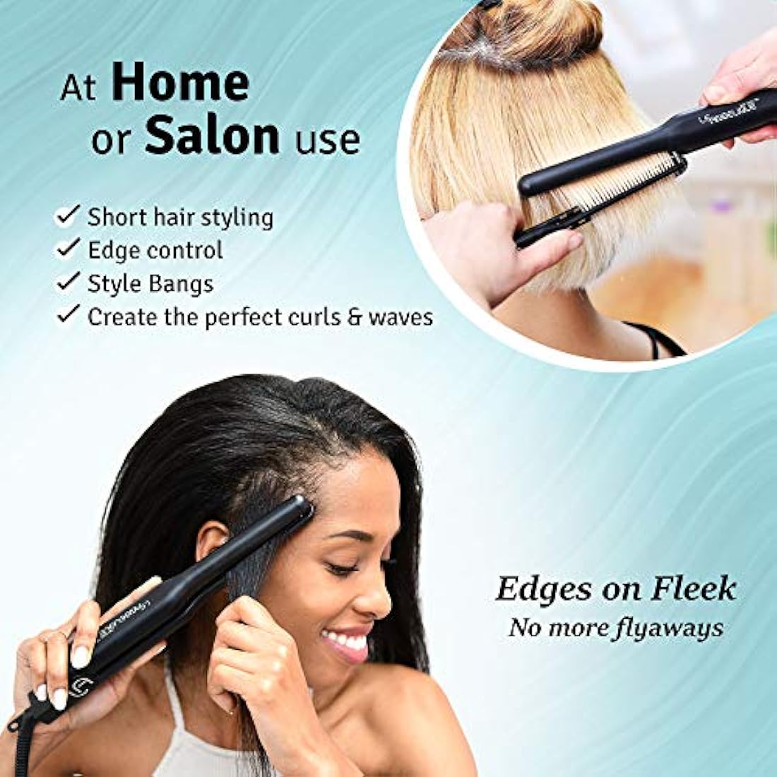 Planchas de Pelo , Alisador de pelo fino para pelo corto