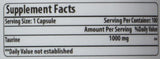 Suplemento de Taurina Amazing Formulas 1000 mg 100 Cápsulas