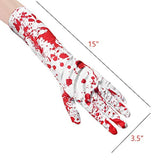 Disfraces Guantes de sangre salpicados de sangre disfraz