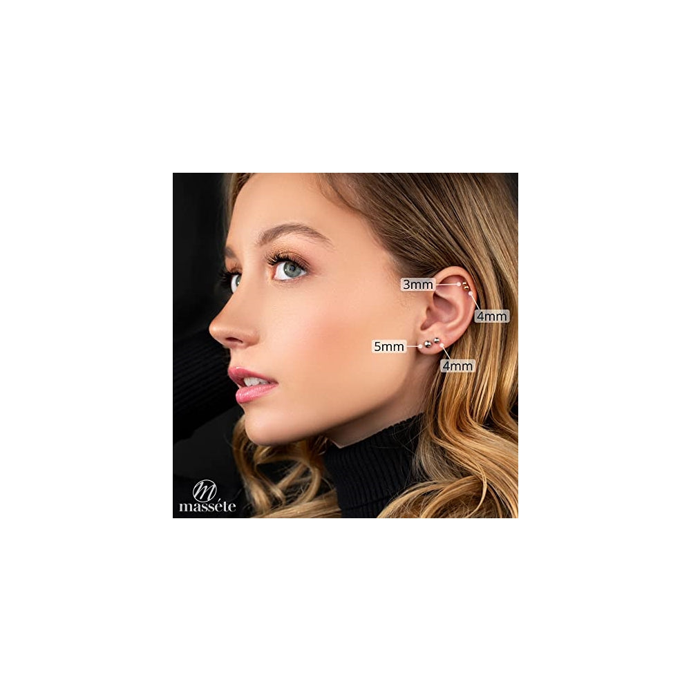 Aretes de diseño de bola para mujeres