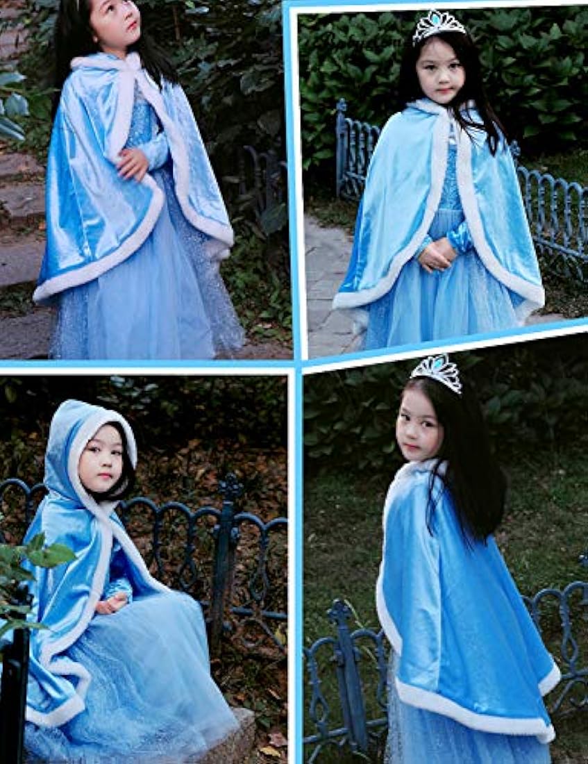 Disfraz de princesa con capucha y capa
