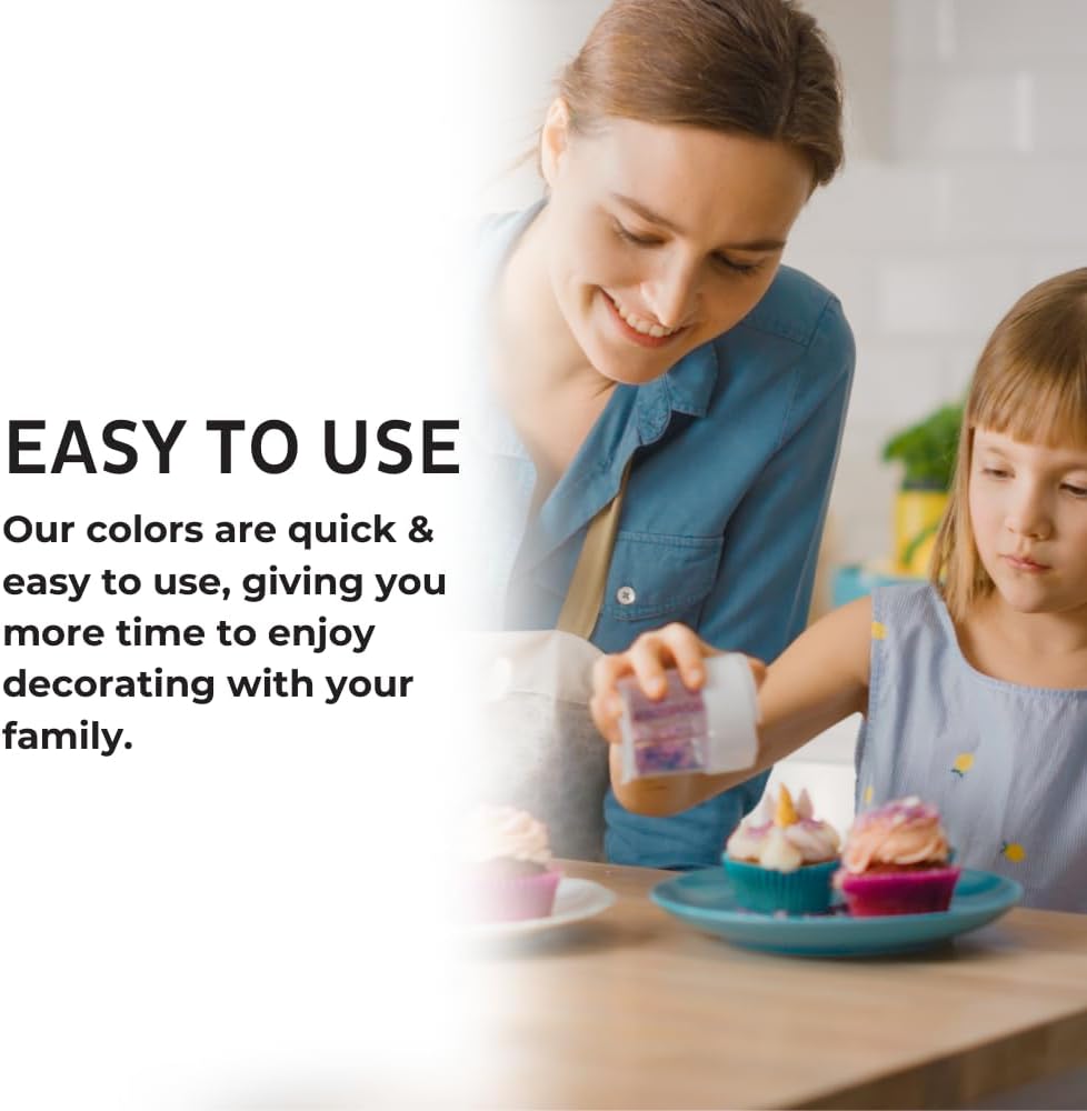 Colorante Alimentario Liqua-Gel Chefmaster - 12 Colores Fade-Resistant