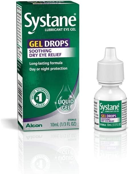 Gotas de gel lubricante para ojos, 0.3 fl oz 2 unidades
