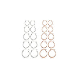 Aretes hipoalergénicos de acero inoxidable para mujer