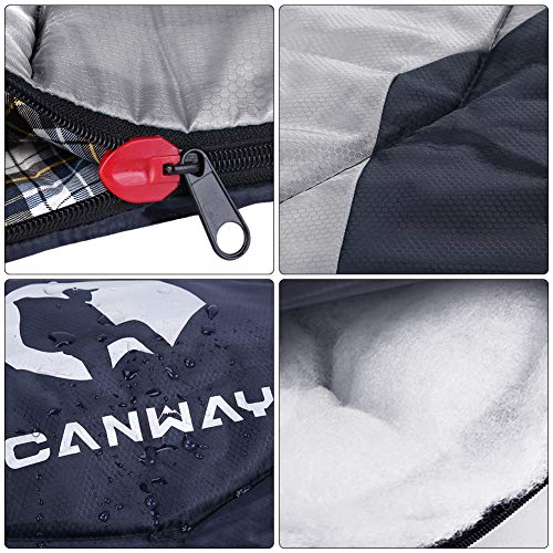 CANWAY Saco de dormir con saco de compresión, ligero