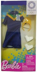 Barbie Ropa: Outfit Olímpico Tokyo 2020, Vestido, Visor, Zapatillas