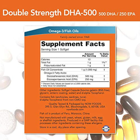 Ahora alimentos con DHA-500., 99987, 1, 1