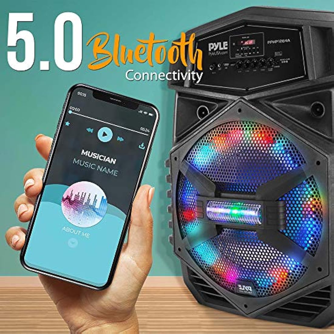 Parlante Portátil con Bluetooth PYLE-PRO PPHP1264A