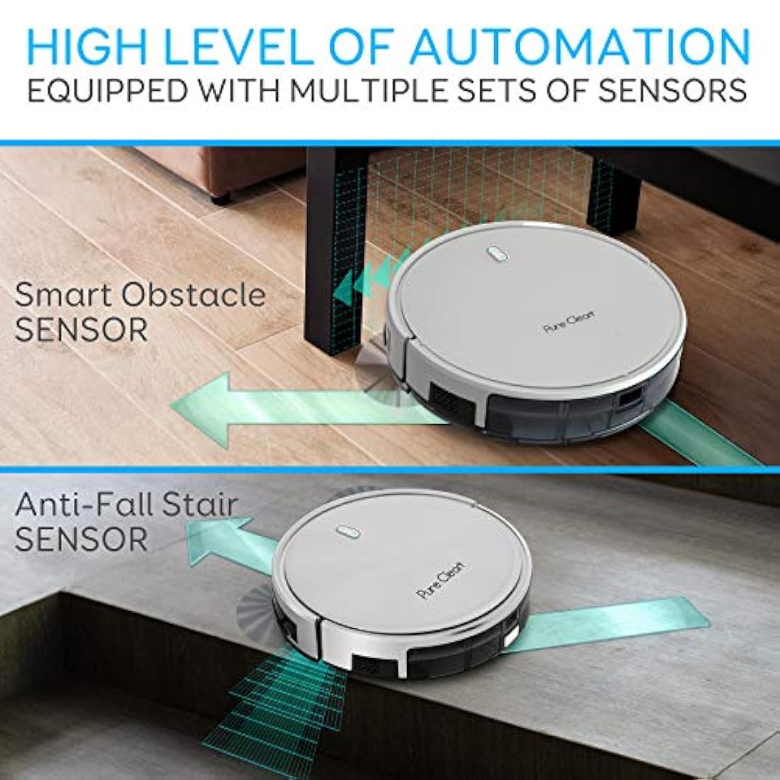 Aspirador inteligente WiFi Robot – 2700Pa fuerte succión