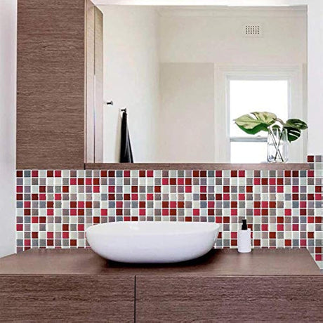 Adhesivo decorativo azulejos mosaico (23.6x23.6cm/9.3x9.3)
