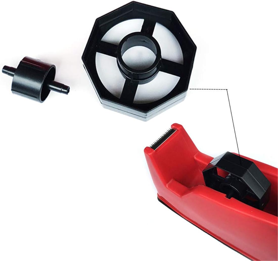 Rueda dispensadora de cinta de 1.417 in para escritorio, piezas de repuesto de repuesto de rueda duradera negra para oficina y escuela