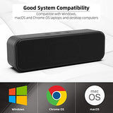 LIELONGREN Altavoz USB para computadora de escritorio, altavoz portátil, altavoz de PC, barra de sonido pequeña con sonido de alta calidad, volumen fuerte, graves ricos, control de volumen
