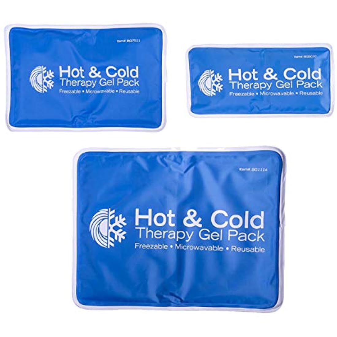 Juego de gel para frío y calor reutilizable, M, Azul