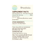 Suplemento Rhodiola B60 concentradas Rhodiola natural 2oz