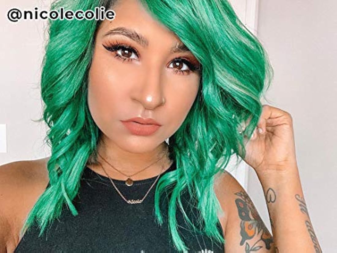 Tinte de cabello semipermanente 4 onzas Verde