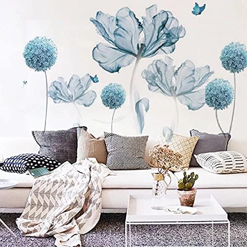 Vinilos de Flores Grandes para Pared - Decoración Removible - Set