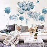 Vinilos de Flores Grandes para Pared - Decoración Removible - Set