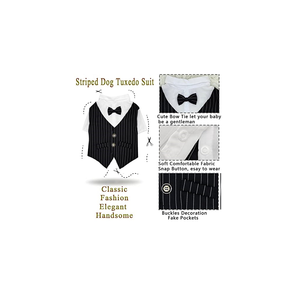 Disfraces de Camisa de esmoquin  para perro talla XS