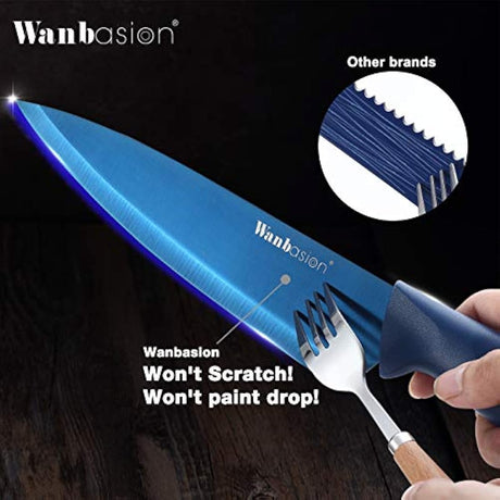 Wanbasion - Juego de cuchillos de cocina para lavavajillas