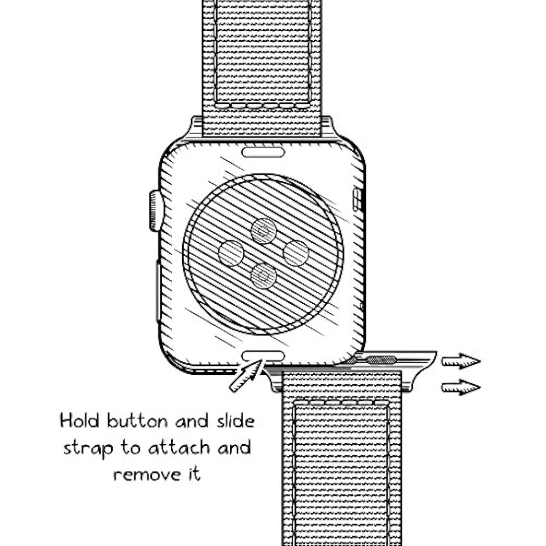 Archer - Correas de repuesto de nailon reloj Apple Watch