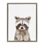 Kate and Laurel Sylvie Raccoon - Lienzo enmarcado para pared