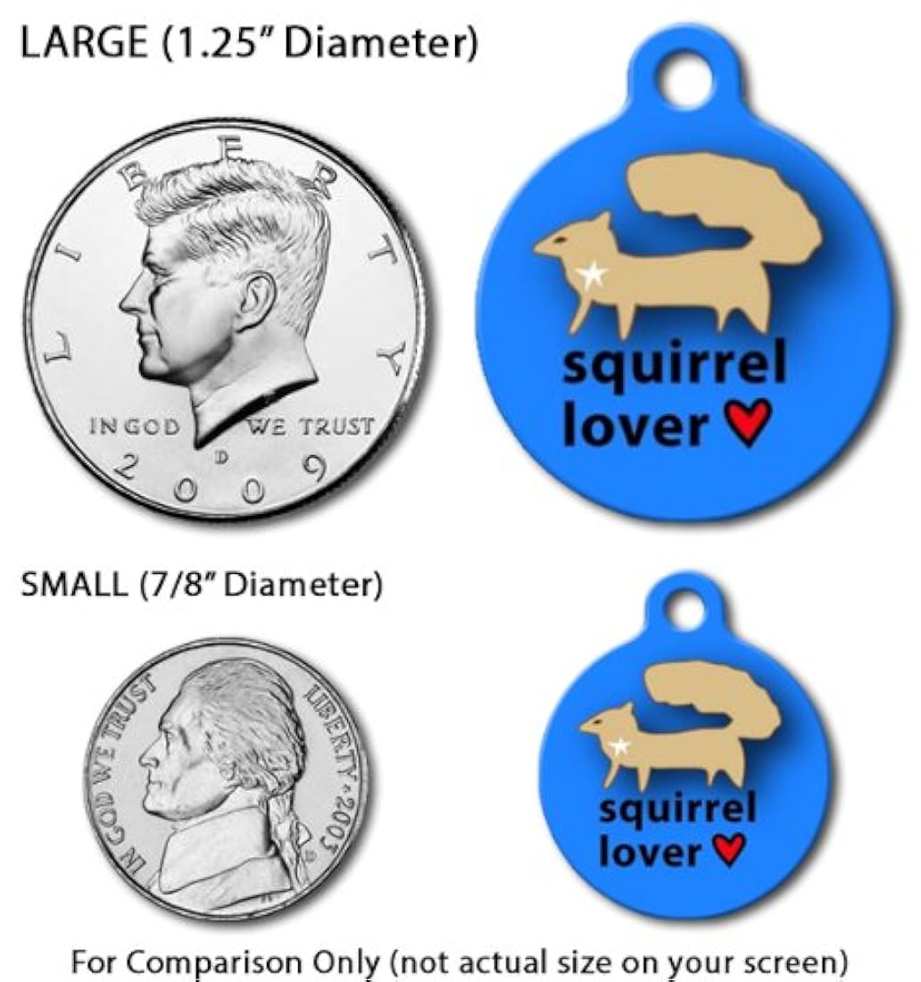 Perro ID Tag para perros  Grande  1.25 pulgadas