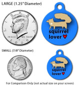 Perro ID Tag para perros  Grande  1.25 pulgadas