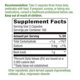 Raíz de remolacha Nature's Way, 1000 mg por porción