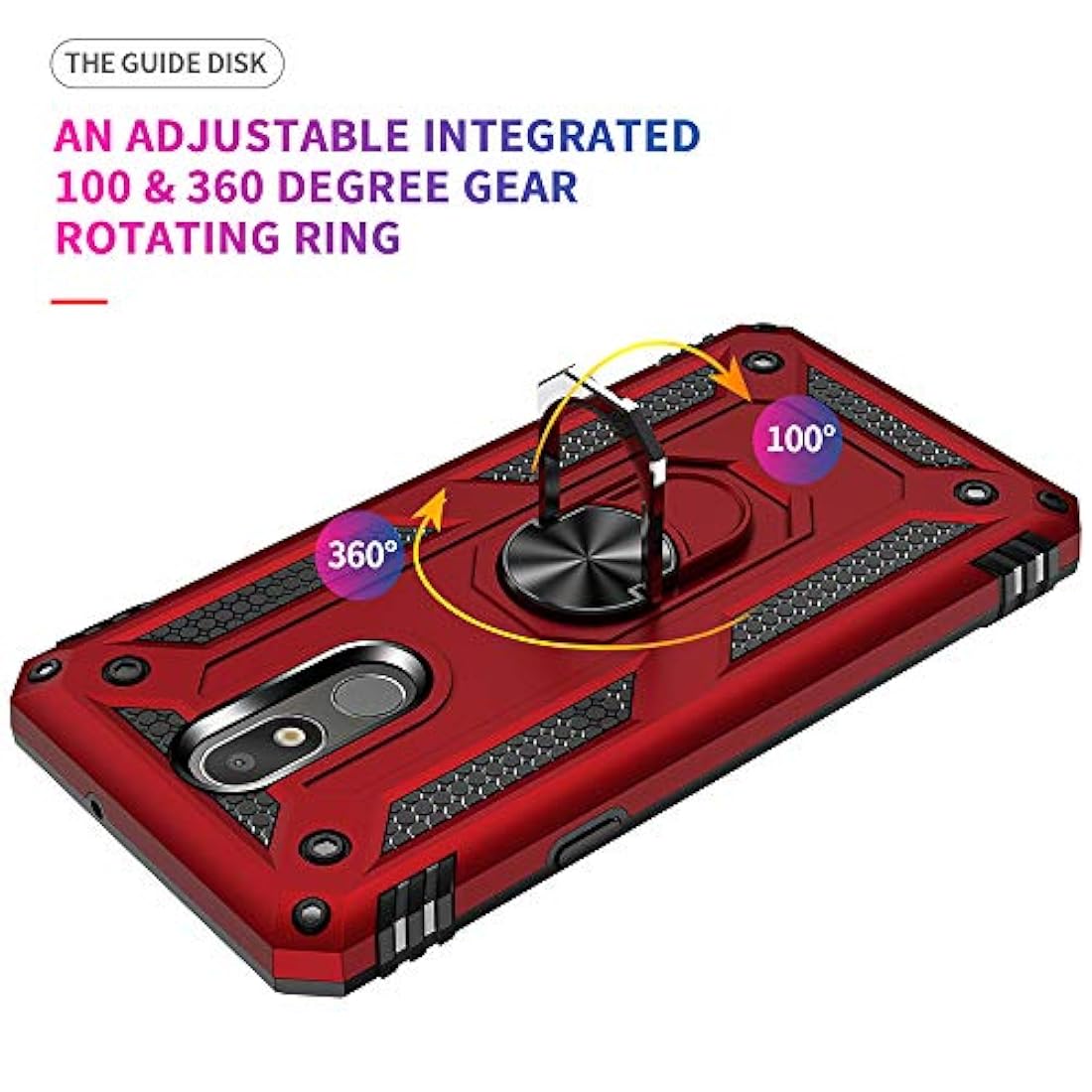 Funda de metal con diseño de gota para LG Aristo 4-Dionsibe