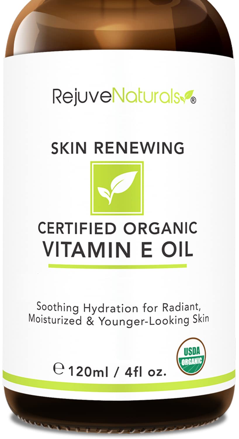 Aceite de Vitamina E 100% Natural y Orgánico USDA, Hidratante