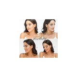 Aretes de aro de plata para mujeres 4 pares