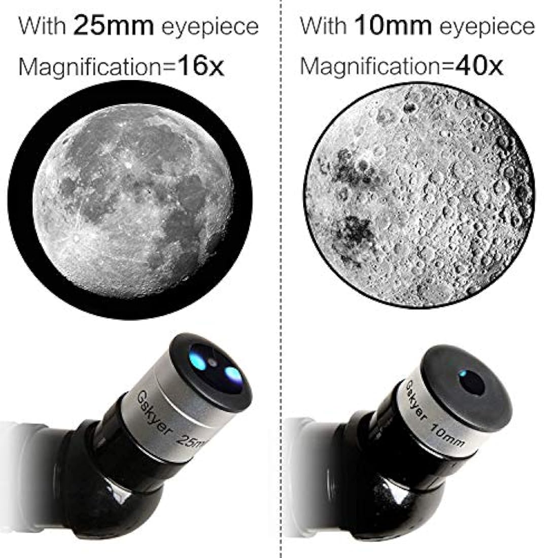 telescopio refractor astronómico AZ de 80 mm