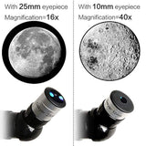 telescopio refractor astronómico AZ de 80 mm
