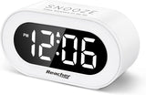 Reloj Despertador LED Digital con Snooze y Brillo Ajustable