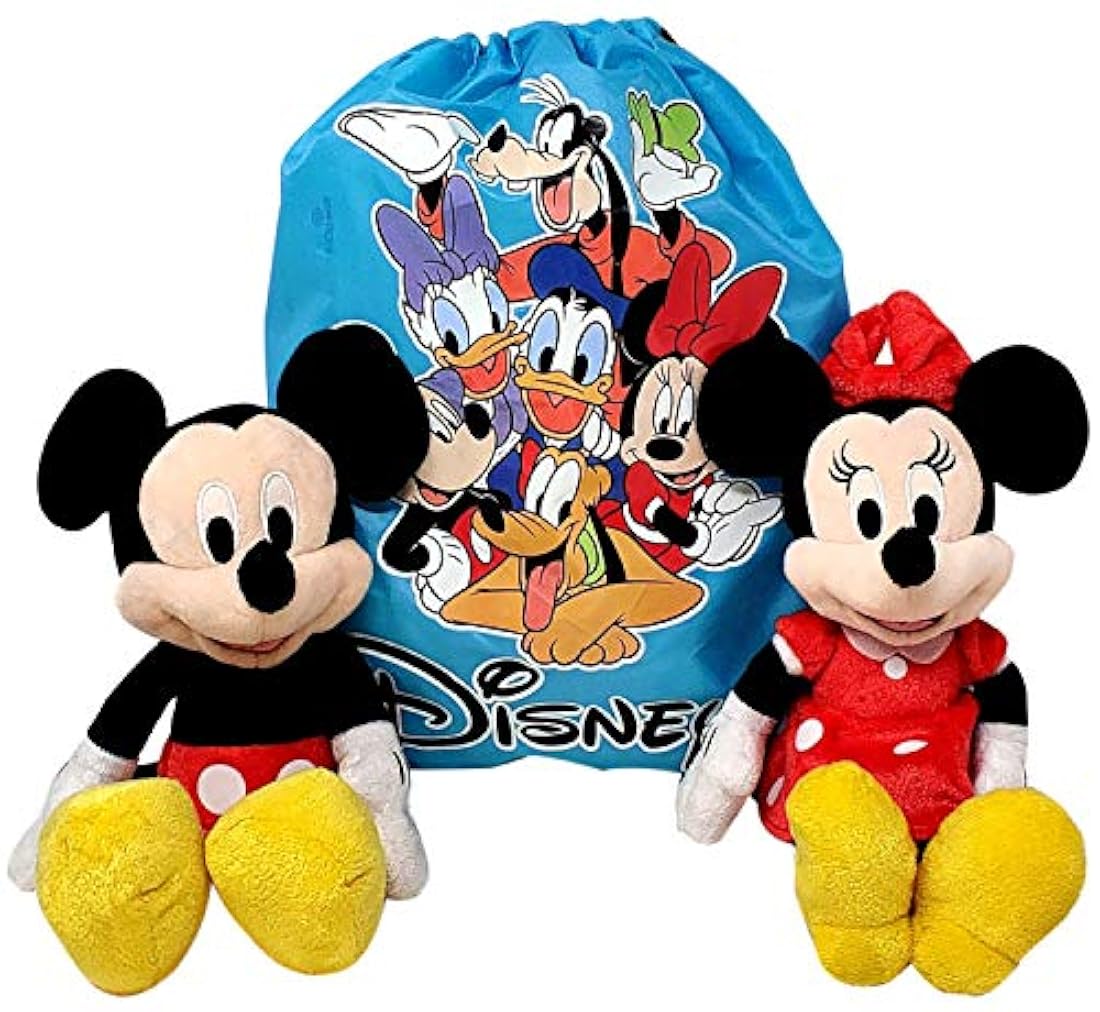 Peluche Mickey and Minnie Mouse 2-Pack en bolsa de la honda