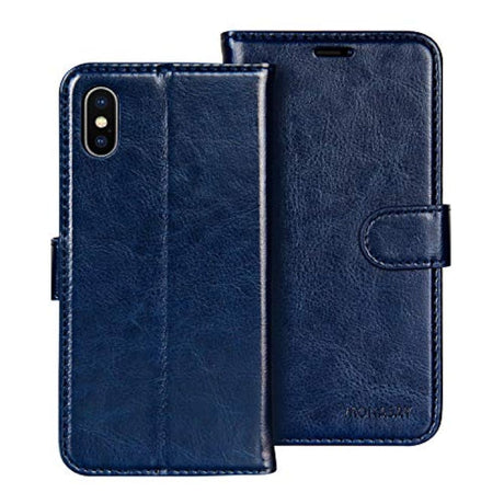 Monasay  Funda tipo cartera para iPhone X y iPhone Xs