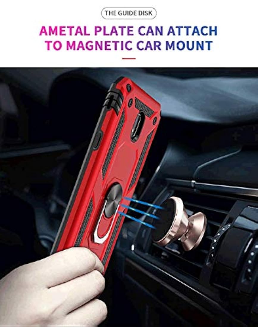 Estuche para teléfono TJS para Samsung   (Rojo / Negro)