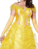 Vestido largo de Bella princesa de cuento de hadas clásico