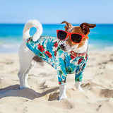 4 camisas hawaianas para perros hawaianos con estampado